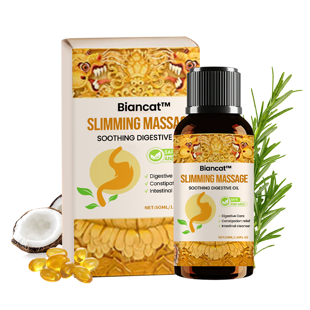 Huile de massage amincissante pour faciliter la digestion