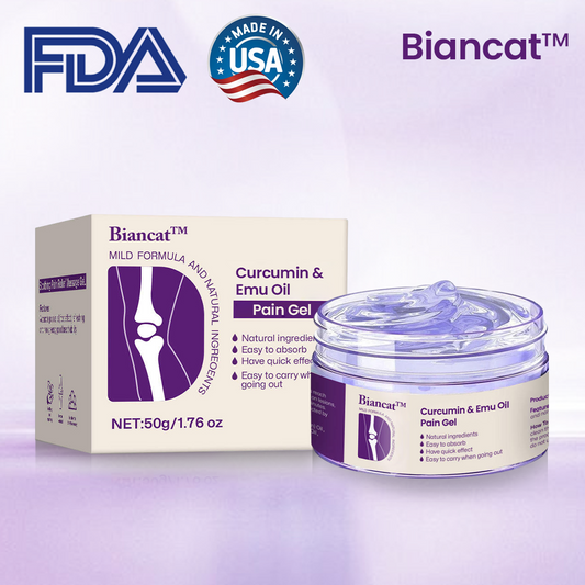 Gel anti-douleur à base de curcumine et d'huile d'émeu