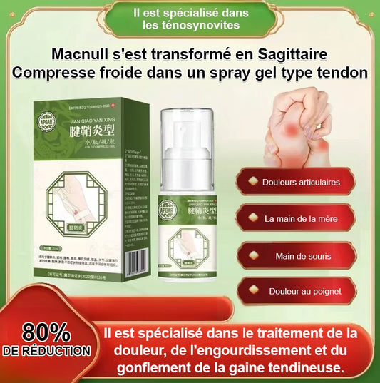 Spray anti-douleur au talon pour ténosynovite
